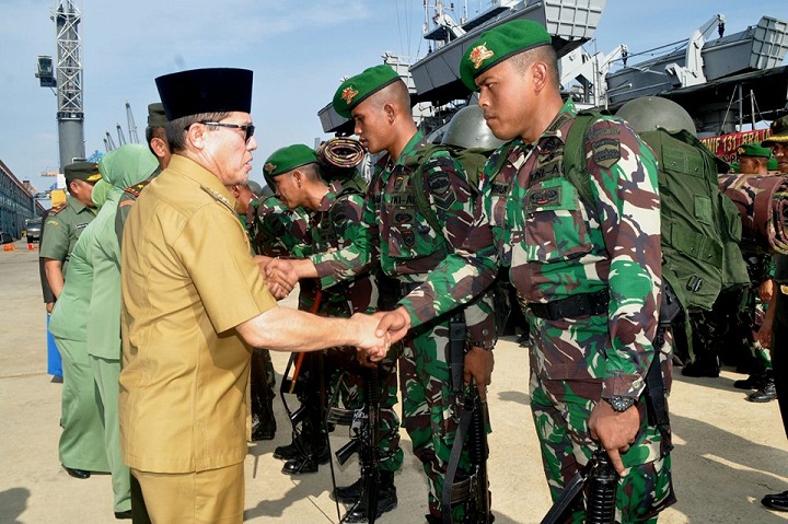 Prajurit Siap Amankan Perbatasan RI-Malaysia