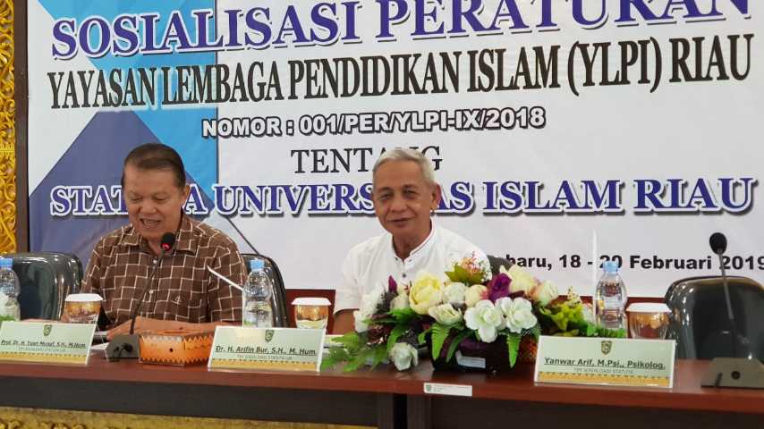 Rektor dan YLPI Sosialisasikan Perubahan Statuta UIR