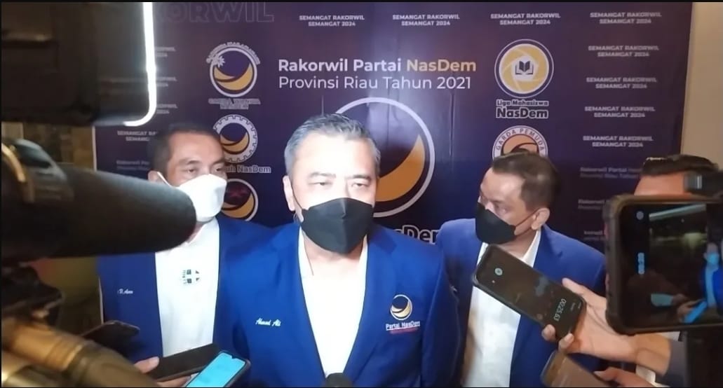 Waketum DPP PARTAI NASDEM, Ahmad Ali Buka Rakerwil Partai Nasdem Provinsi Riau Tahun 2021