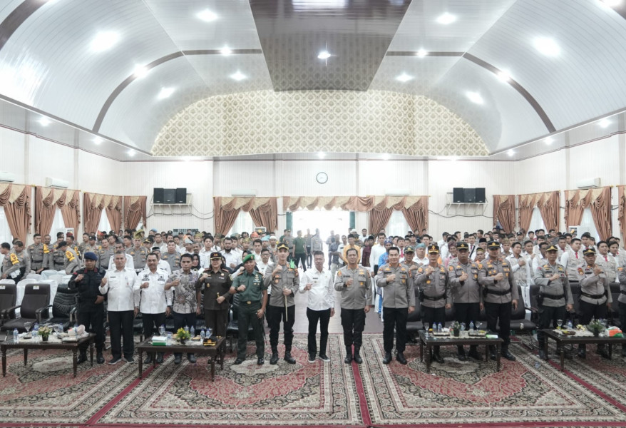 Bupati Rohil Hadiri Launching Polisi RW Jajaran Polda Riau