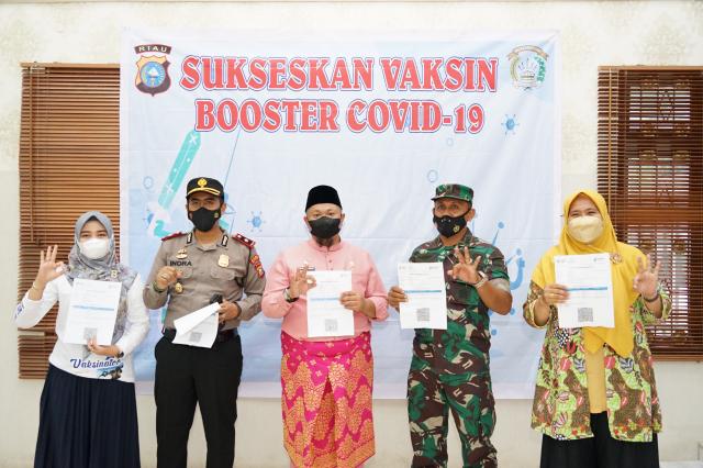 Percepatan Vaksinasi Booster di Kecamatan Mandau