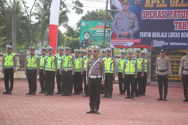 Tingkatkan Ketaatan Berlalu Lintas Masyarakat, Polres Bengkalis Gelar Operasi Patuh 2024
