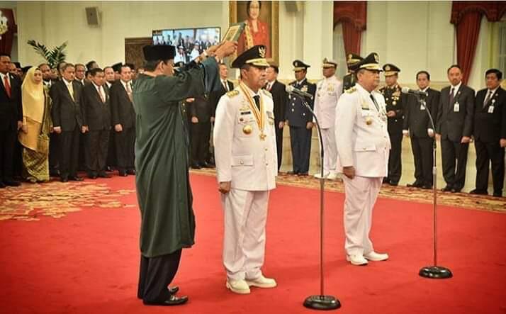 Syamsuar -  Edi Natar Resmi Dilantik Menjadi Gubri Dan Wagubri Pagi Ini