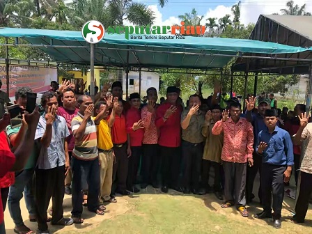 Kampanye Dialogis di Bathin Solapan, Warga Sakai Siap Menangkan No 4 Andi-Yatno