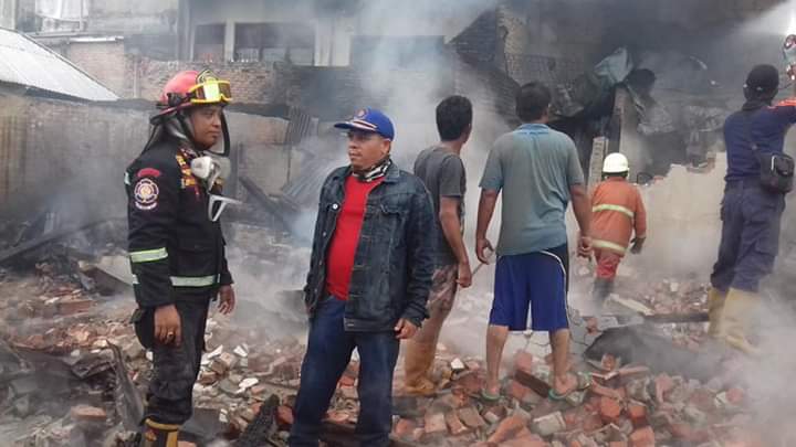 Pasca Kebakaran Ruko dan Rumah, UPT Damkar  Mandau Berikan Tips bagi Warga Hindari kebakaran