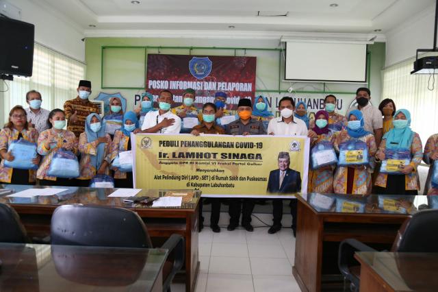 RSUD Rantauprapat Dan Dinkes Labuhanbatu Terima APD Dari Anggota DPR-RI Komisi VI