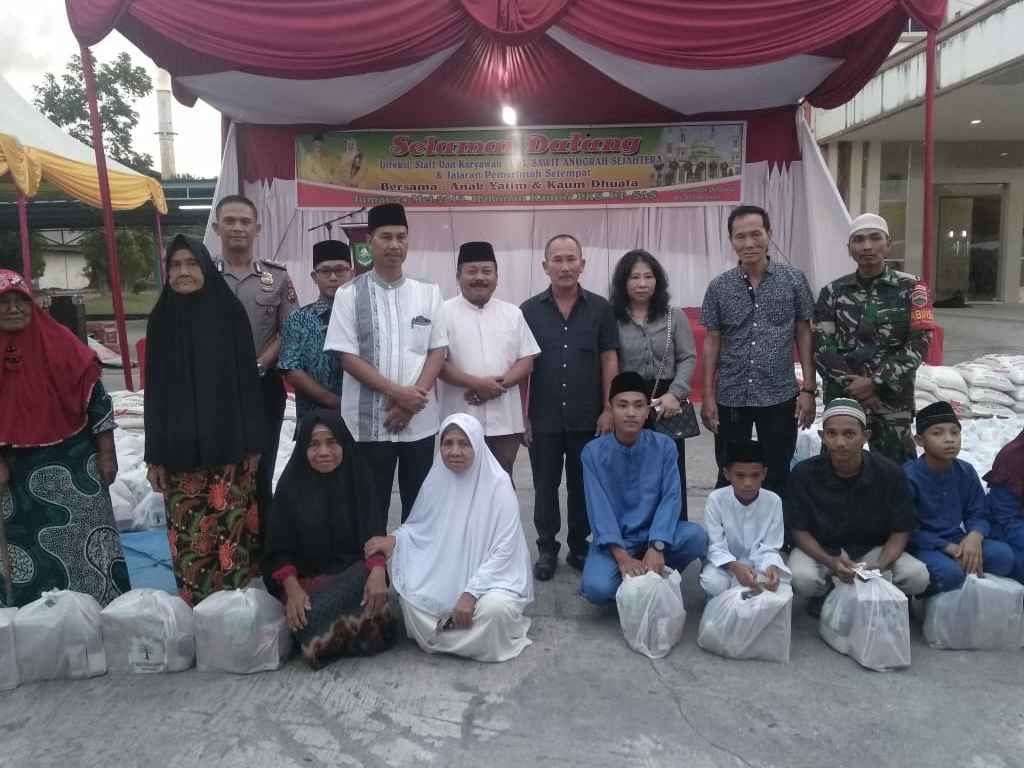 Meriahkan Ramadhan, PKS  PT. SAS Santuni anak yatim dan Kaum Dhuafa
