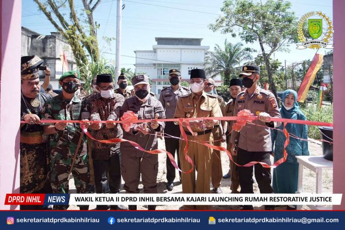 Wakil Ketua II DPRD Inhil Bersama Kajari Launching Rumah Restorative Justice