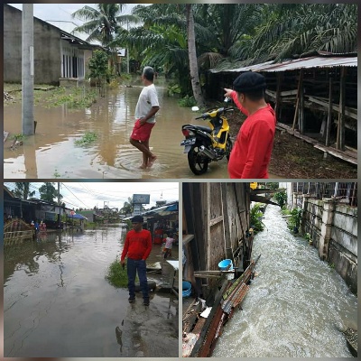 Wakil Ketua DPRD Kade Rismanto, Turun Melihat Kondisi Banjir Yang Terjadi di Kota Duri