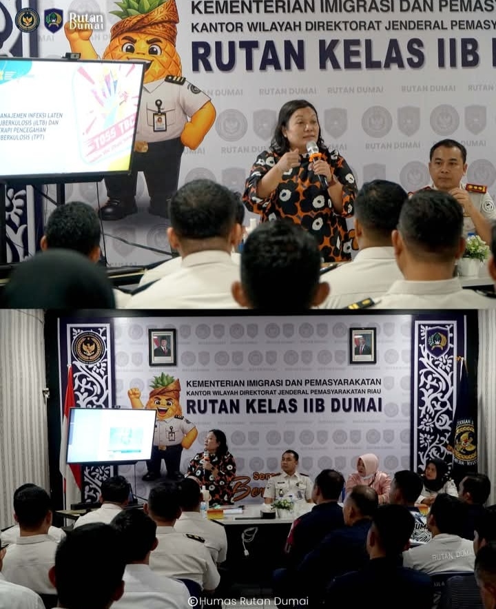 Cegah TBC Sejak Dini, Pegawai Rutan Dumai Diberi Penyuluhan dan Tes Mantoux