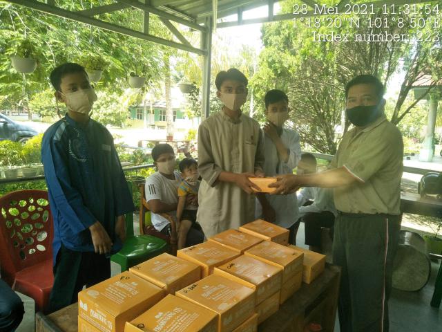 TNI Koramil 04/Mandau Laksanakan Giat Jum'at Berbagi Dipanti Asuhan Muhammadiyah