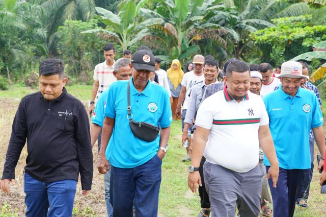 Camat Mandau Goro dan Peninjauan Drainase di Kelurahan Pematang Pudu