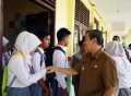Bupati  Siak Tinjau UNBK SMA