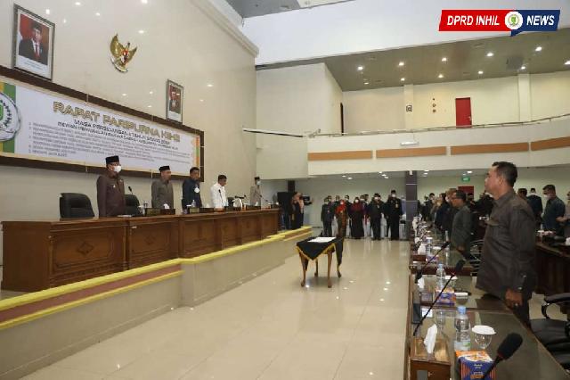 DPRD Inhil Laksanakan Rapat Paripurna Ke-12 Dengan Lima Agenda